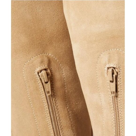 NEW $298 FREE PEOPLE TAN BEIGE JASPER PLATFORM KNEE HIGH BOOTS SIZE 38.5 / 8.5 - Picture 8 of 13